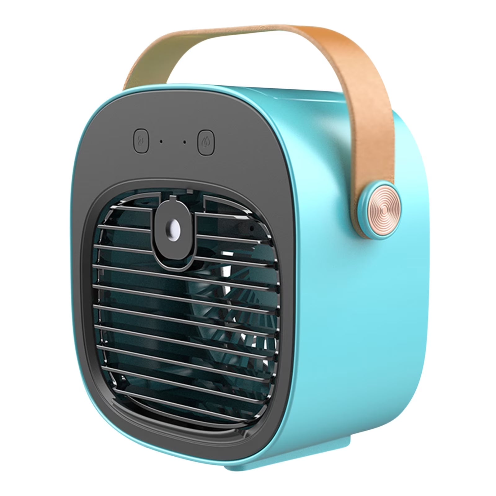 Smart Portable Air Conditioner Mini Portable Fan Portable Travel Fan Usb Fans Portable Rechargeable, for Bedroom Home (Blue)
